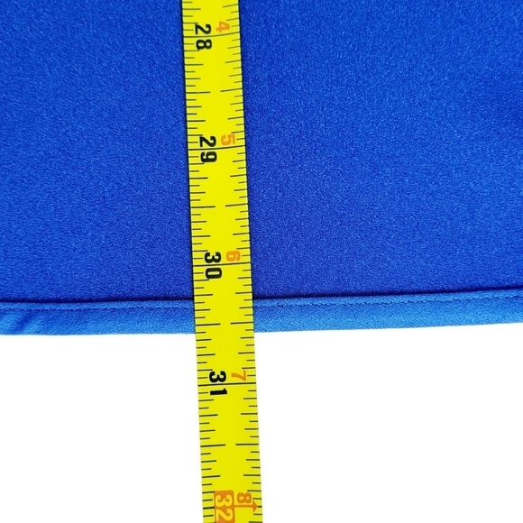 Lane Bryant Blouse Size 28P Blue Sleeveless V Neck High Low Lightweight Pullover - Picture 9 of 11